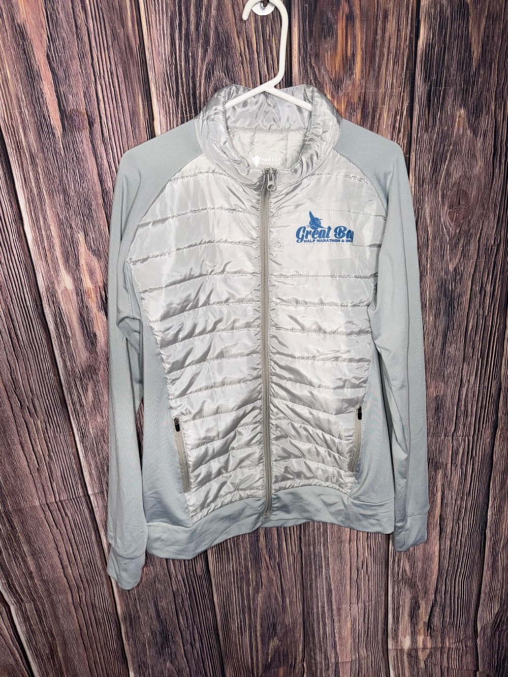 Ventures Endurance Great Bay Half Marathon & 5K Full Zip Jacket Women’s XL Gray
